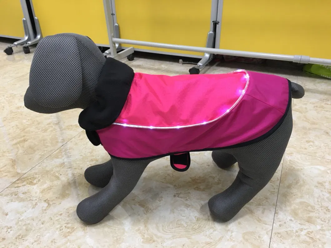 LED Dog Winter Jacket with Fleece Lining Perro