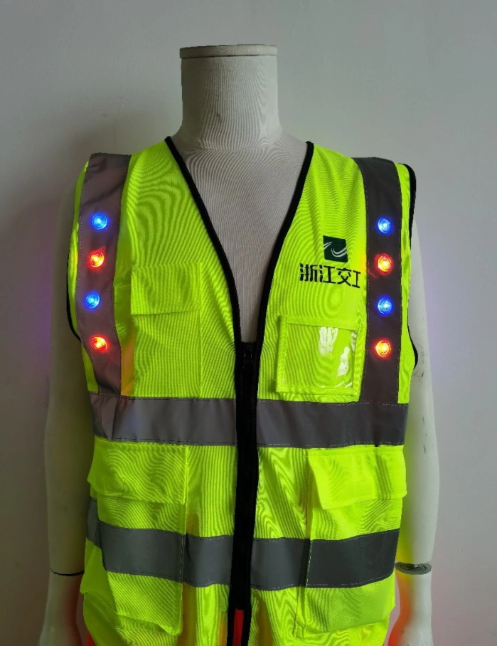 Briiliant-Dradon Running Walking IP65L LED Reflective Safety Vest Clothing