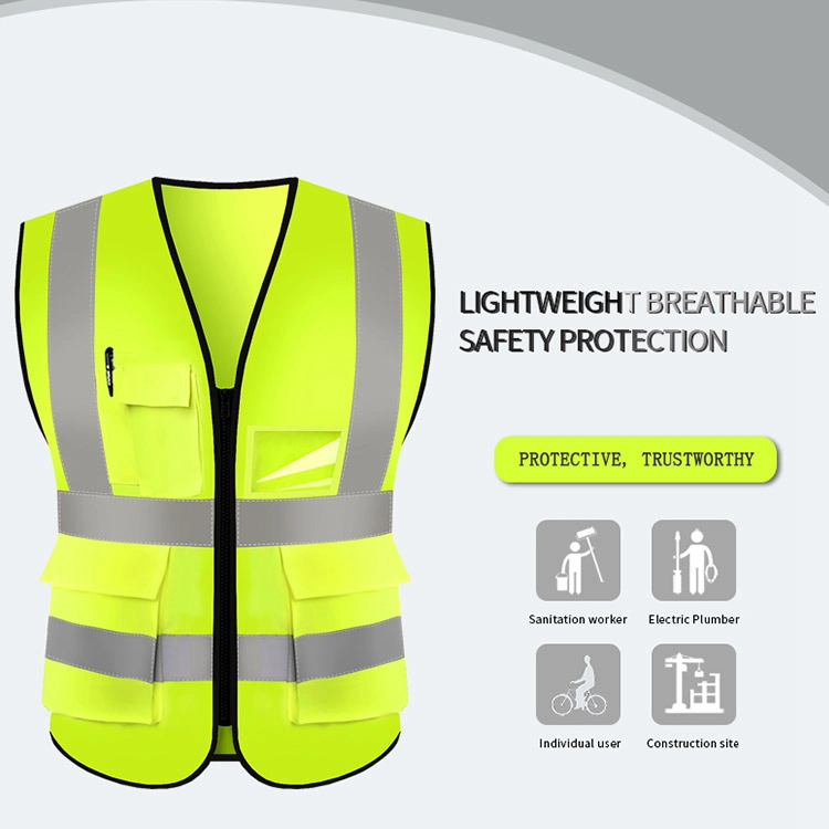 Wholesale Customized Logo Reflective LED Safety Vest Clothing